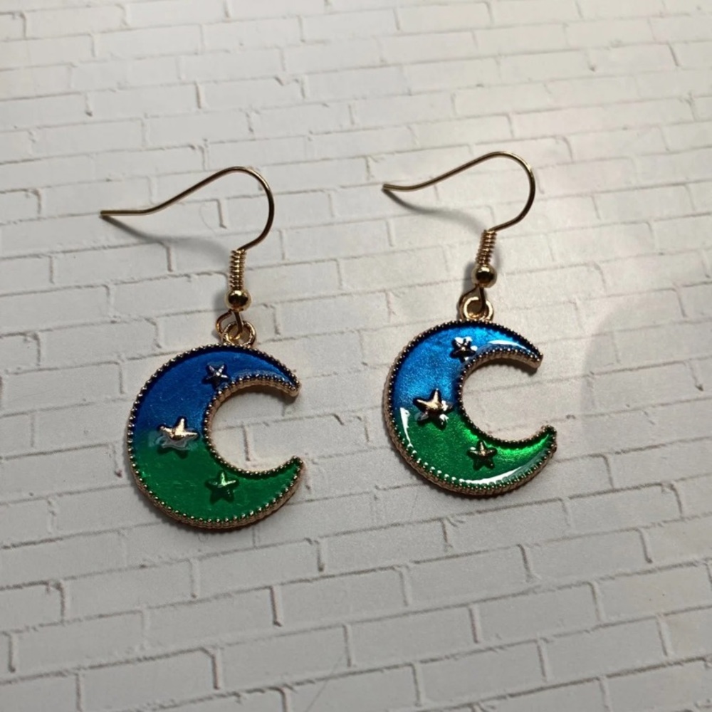 Celestial Half Moon Earrings